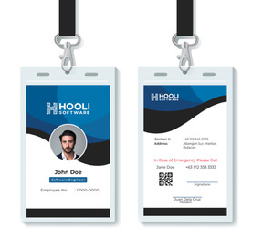 A Hooli Software project featuring their ID design