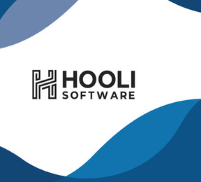A Hooli Software project featuring their business card design
